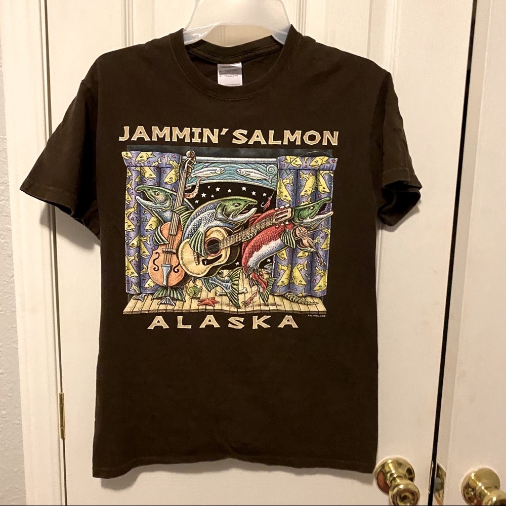 Mens - Jammin Salmon t shirt - BUNDLE AND SAVE - ALWAYS FREE SHIPPING!